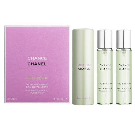 chanel chance fraiche twist and spray|chanel chance 20ml refill.